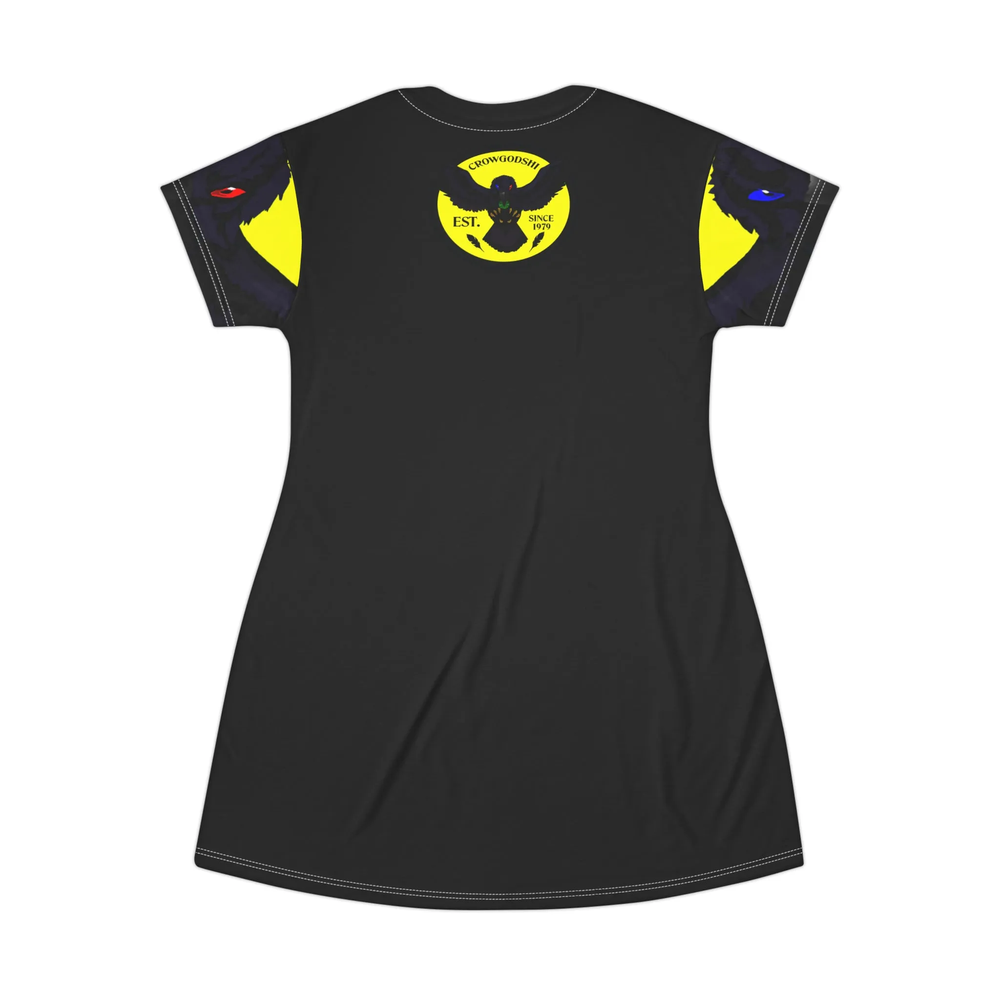 Crowgodshi First Generation T-Shirt Dress, YELLOW LOGO