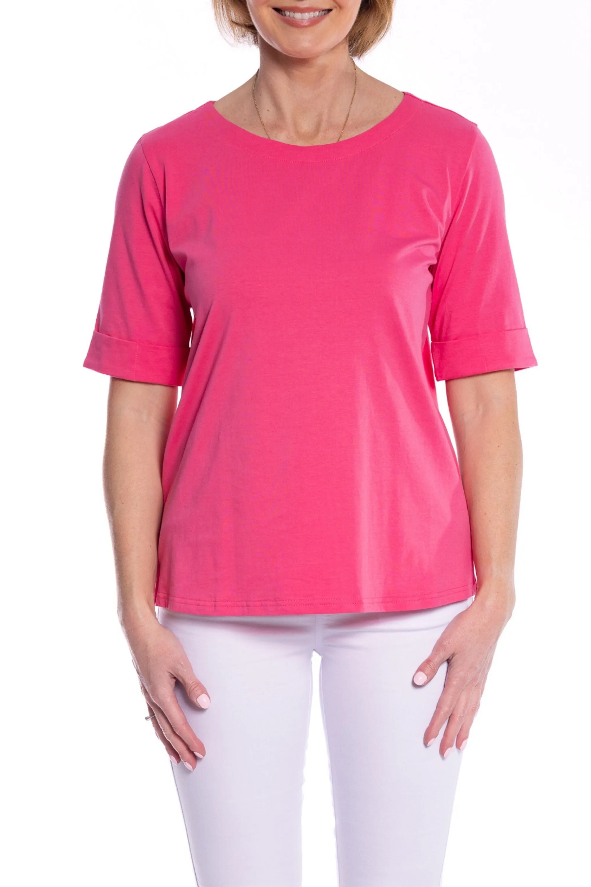 CUFF HEM TEE - CLM215