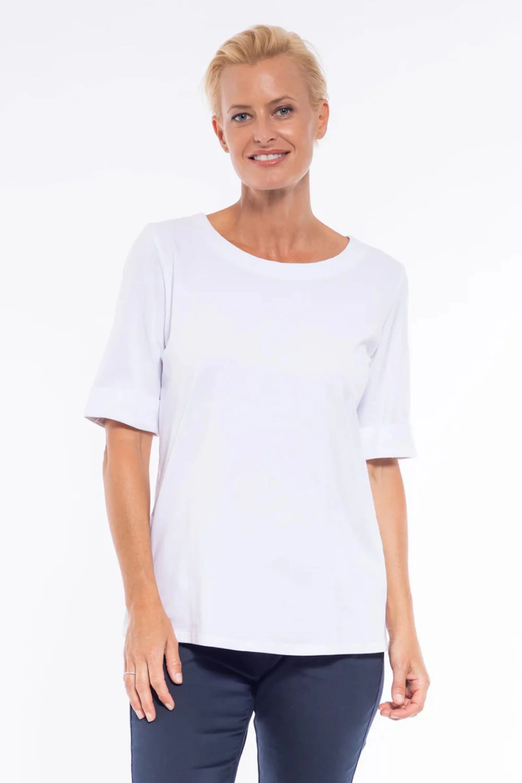 CUFF HEM TEE - CLM215