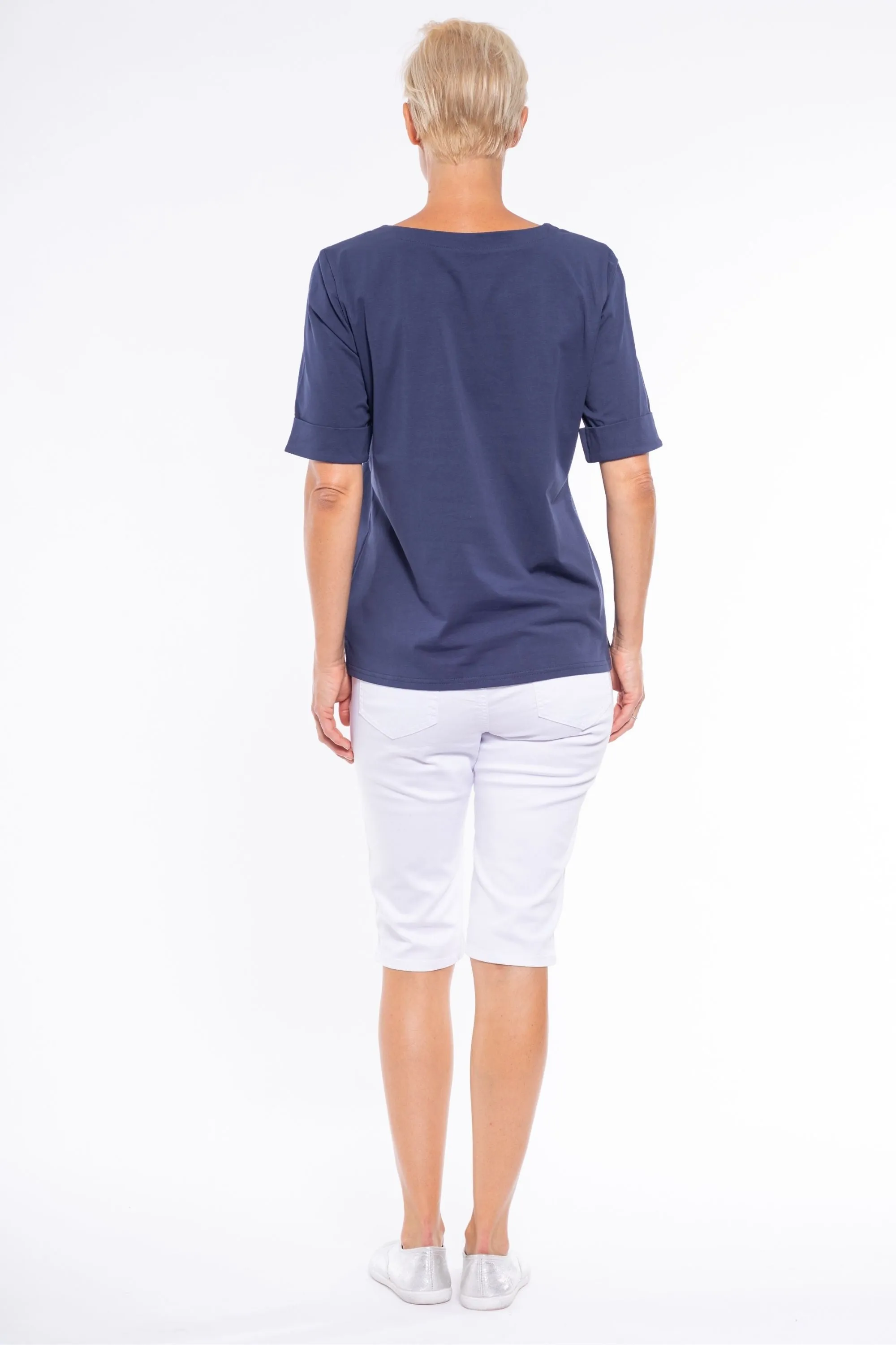 CUFF HEM TEE - CLM215