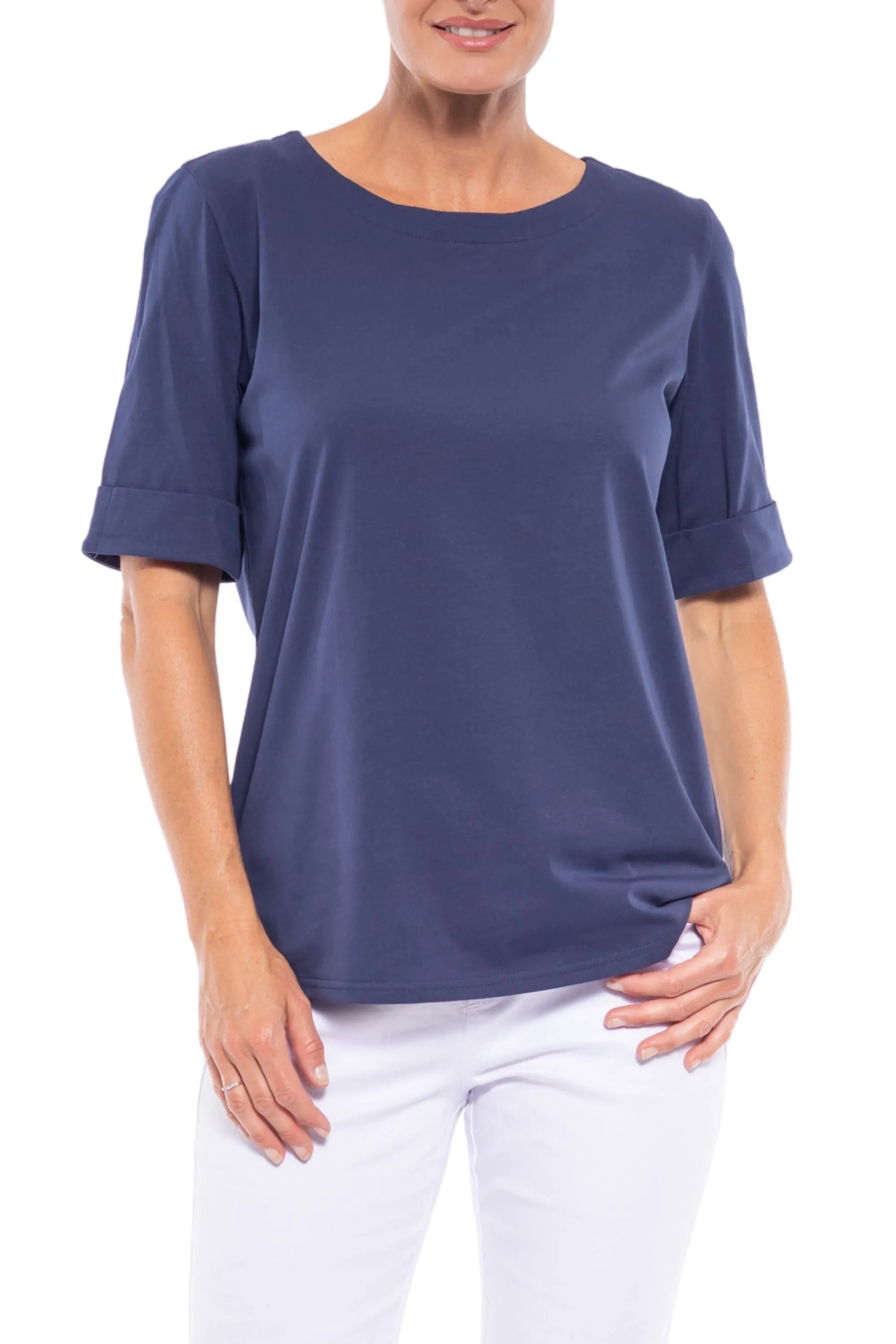 CUFF HEM TEE - CLM215