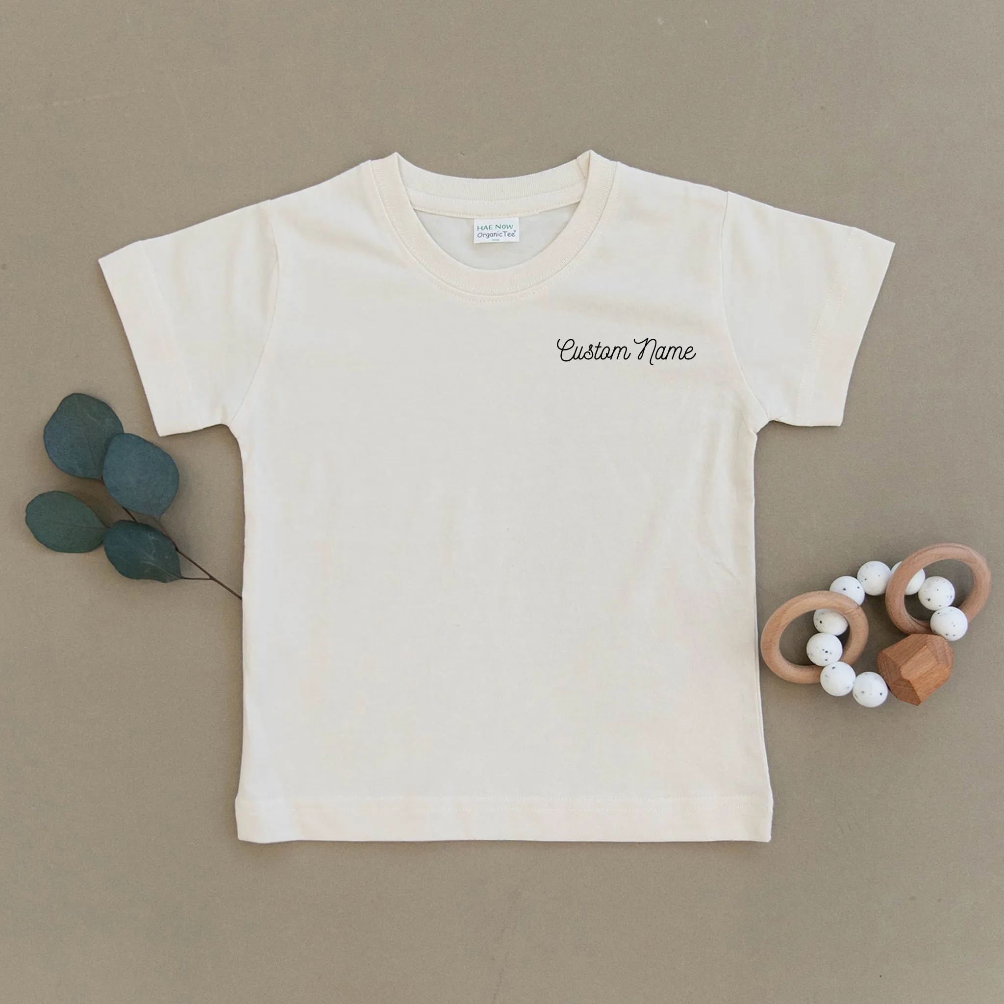 Custom Name Organic Toddler Tee