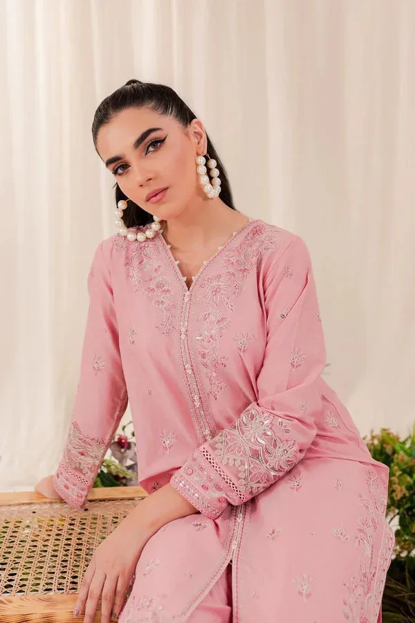 Dastak T-Pink Sequin Embroidered & Hand Embellished Suit