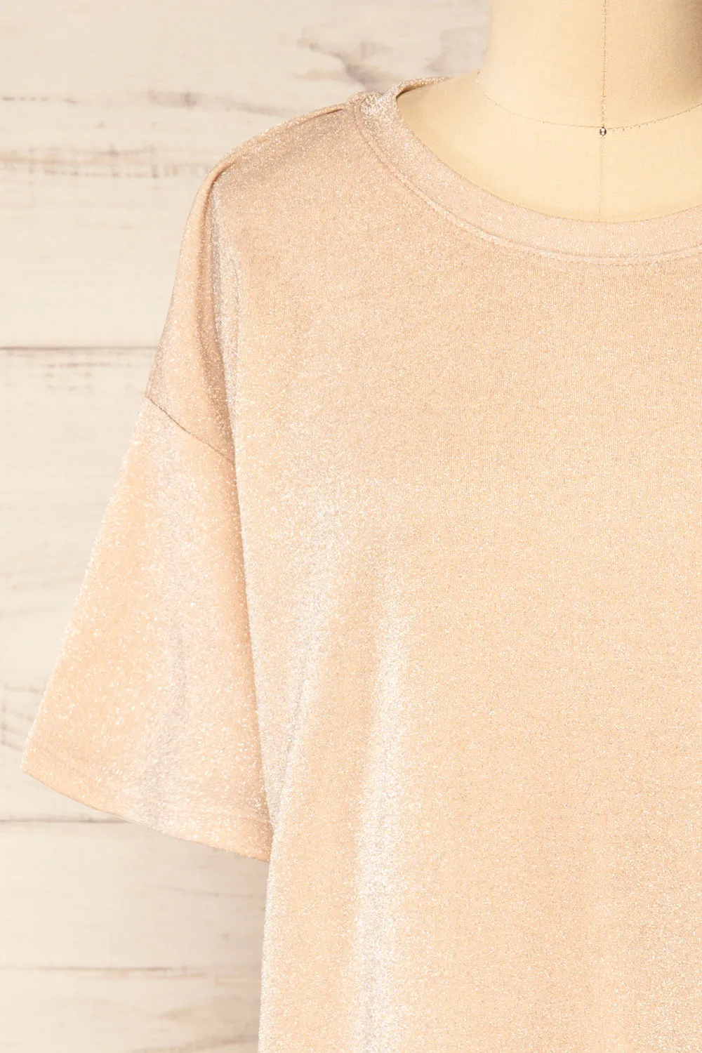 Dattilo Blush | Shimmery T-Shirt Dress