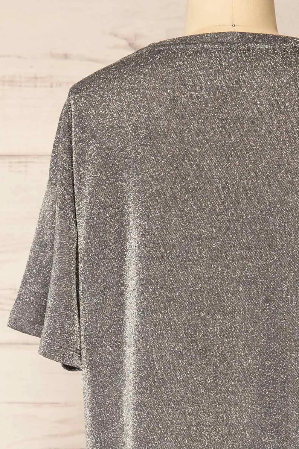 Dattilo Grey | Shimmery T-Shirt Dress