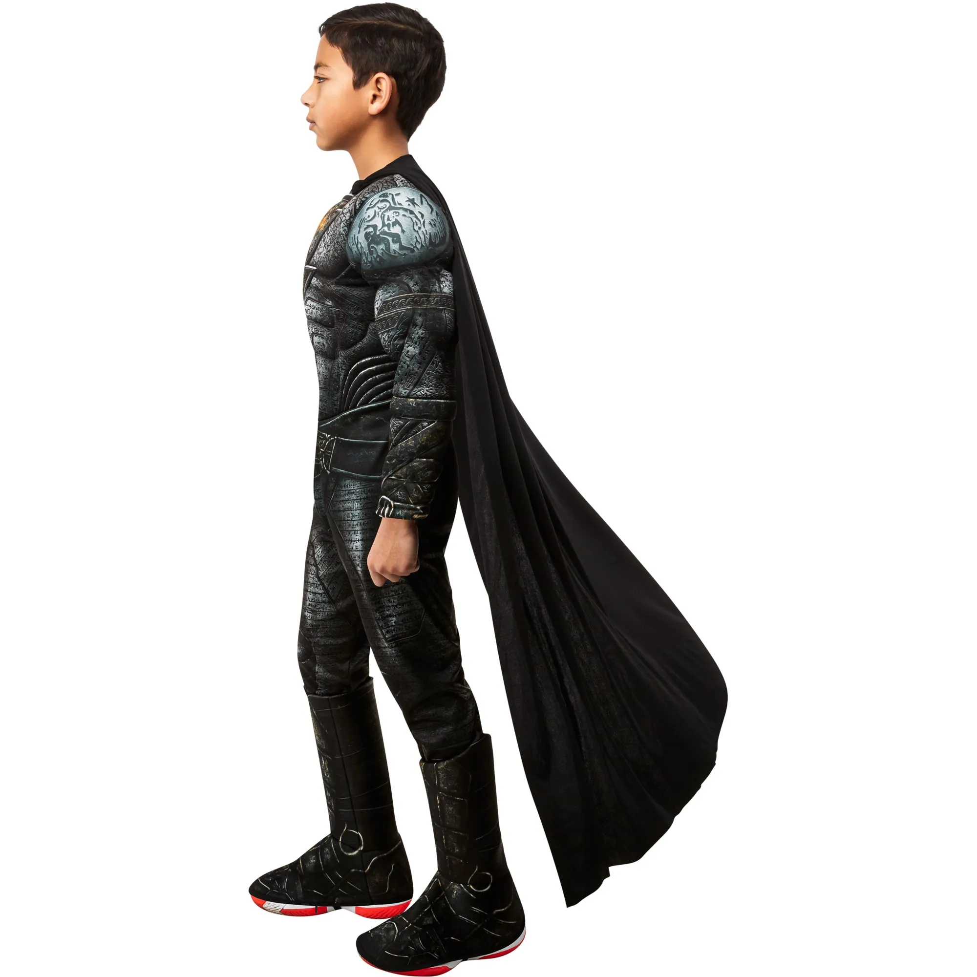 DC Comic Black Adam Deluxe Costume for Kids, Padded Jumpsuit