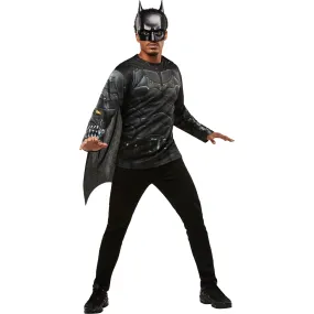 DC Comics Batman Deluxe Costume Kit for Adults, Black Jumpsuit with Detachable Cape