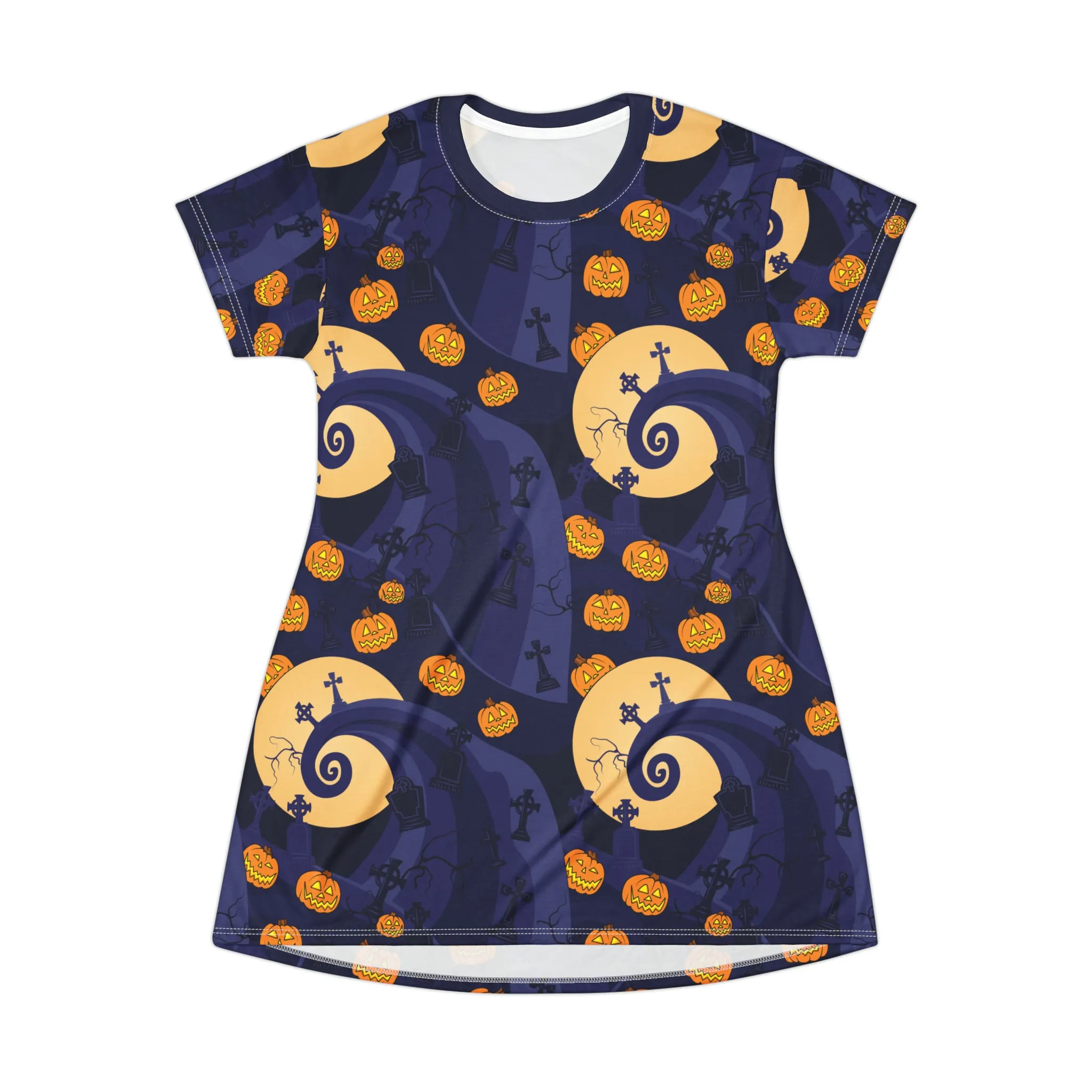 Disney Nightmare Before Christmas Jack's Hill T-Shirt Dress