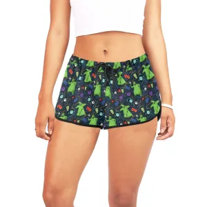 Disney Nightmare Before Christmas Oogie Cards And Dice Women's Relaxed Shorts