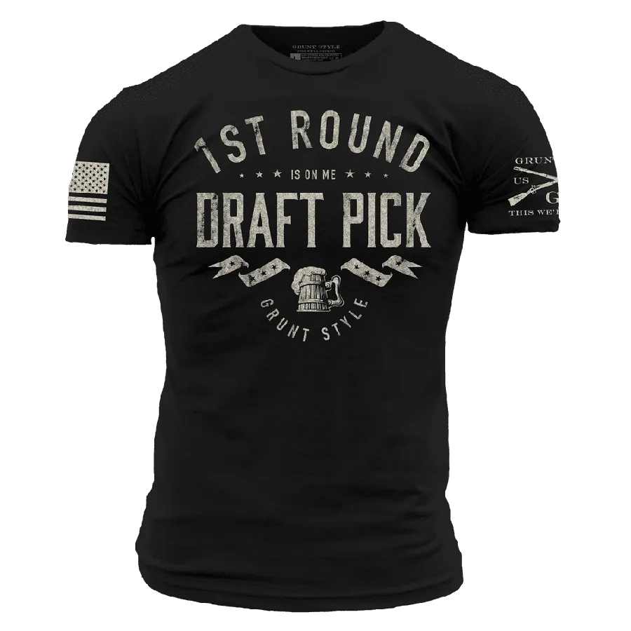 Draft Pick T-Shirt - Black