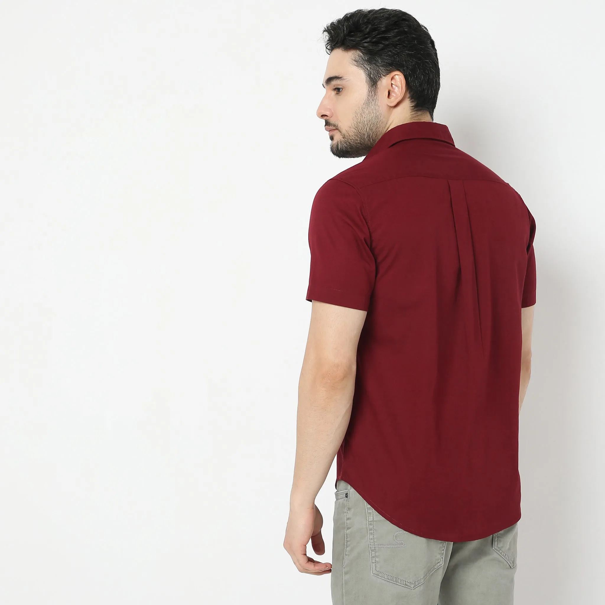 Easy Shirt™  - 100% Cotton MockLin Slubs - Regular Fit Solid Shirt - #Super Value