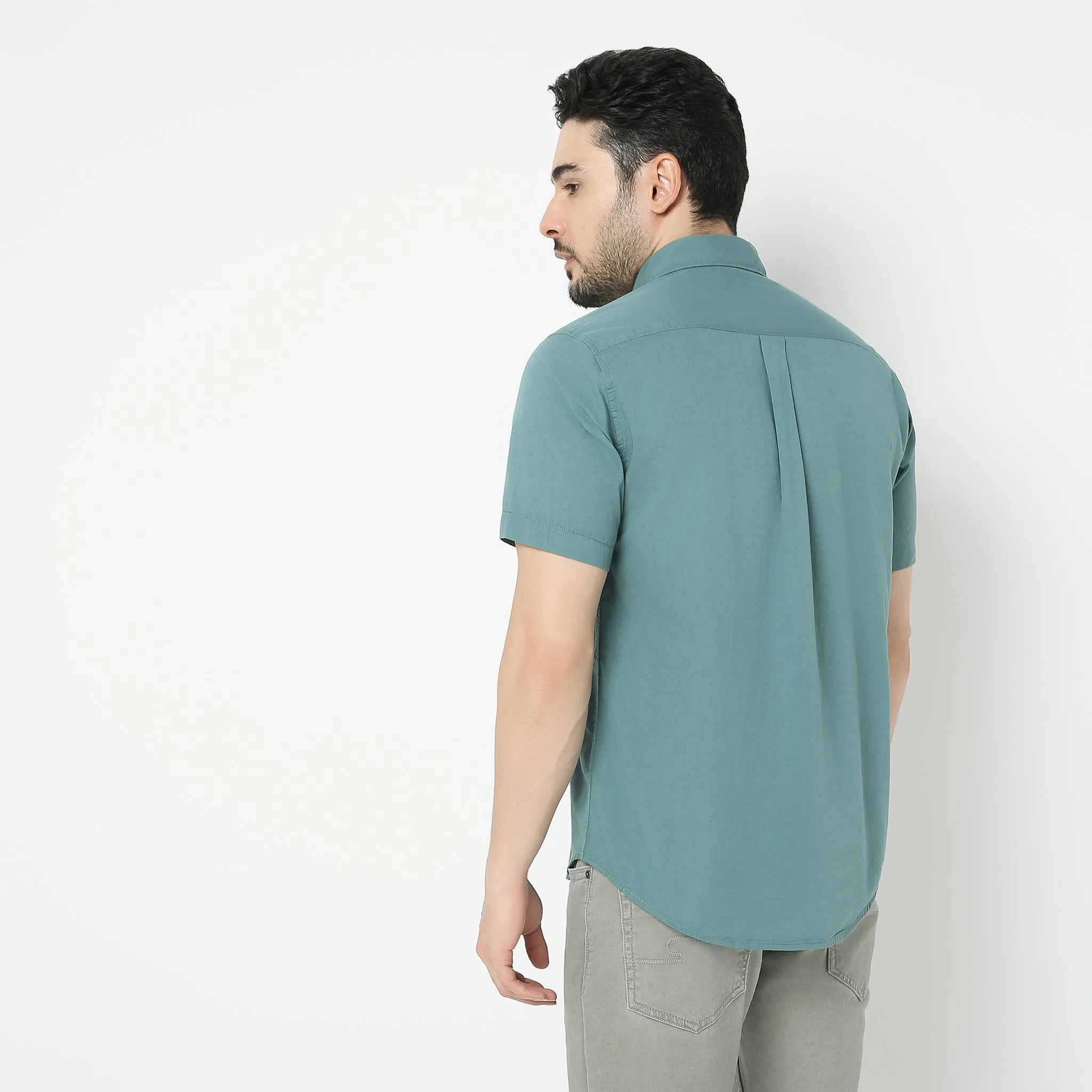 Easy Shirt™  - 100% Cotton MockLin Slubs - Regular Fit Solid Shirt - #Super Value