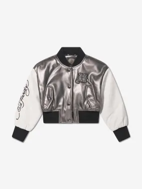 ED Hardy Girls Bomber Jacket in Bronze