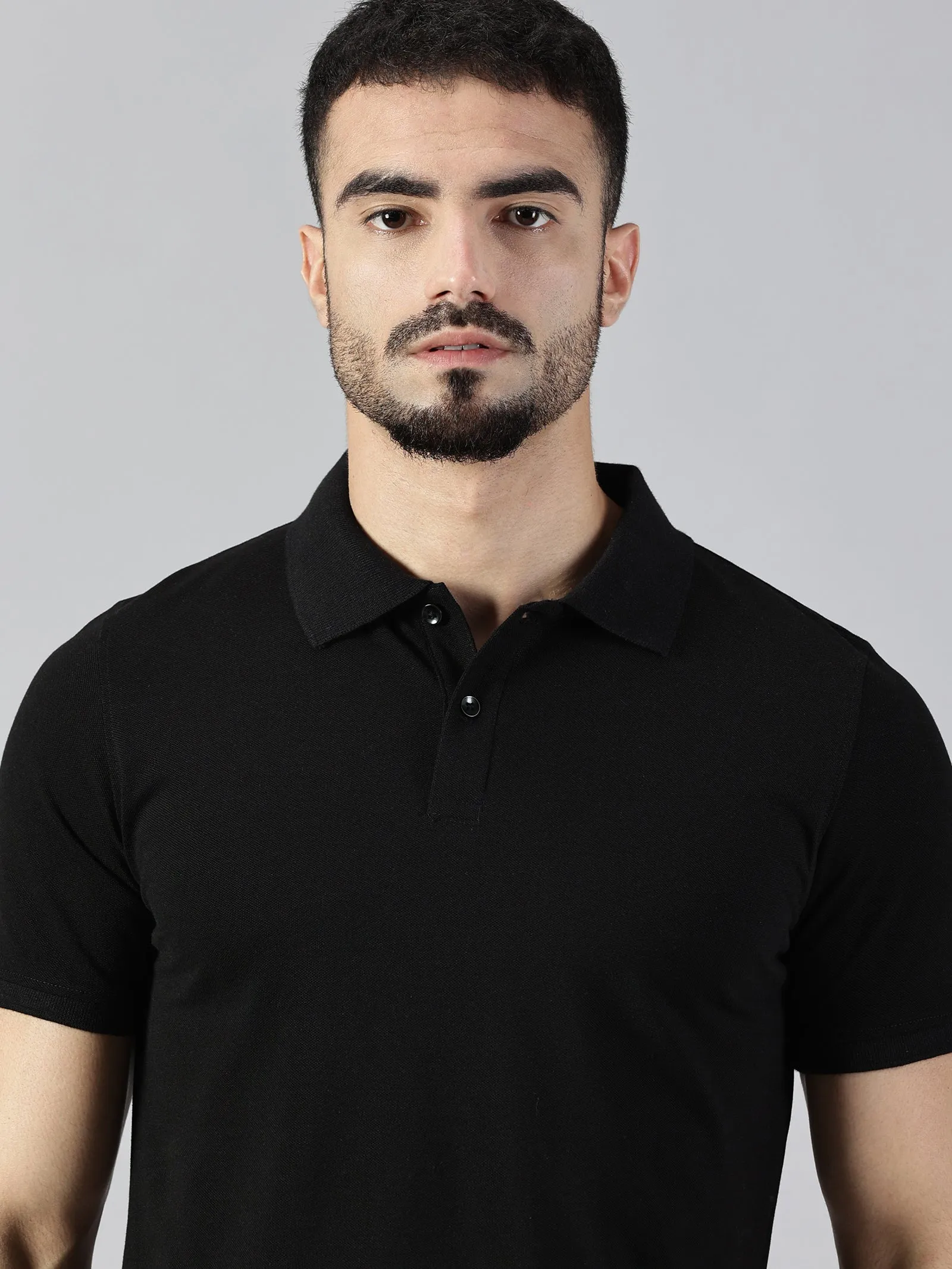 Everyday Black Polo T-Shirt