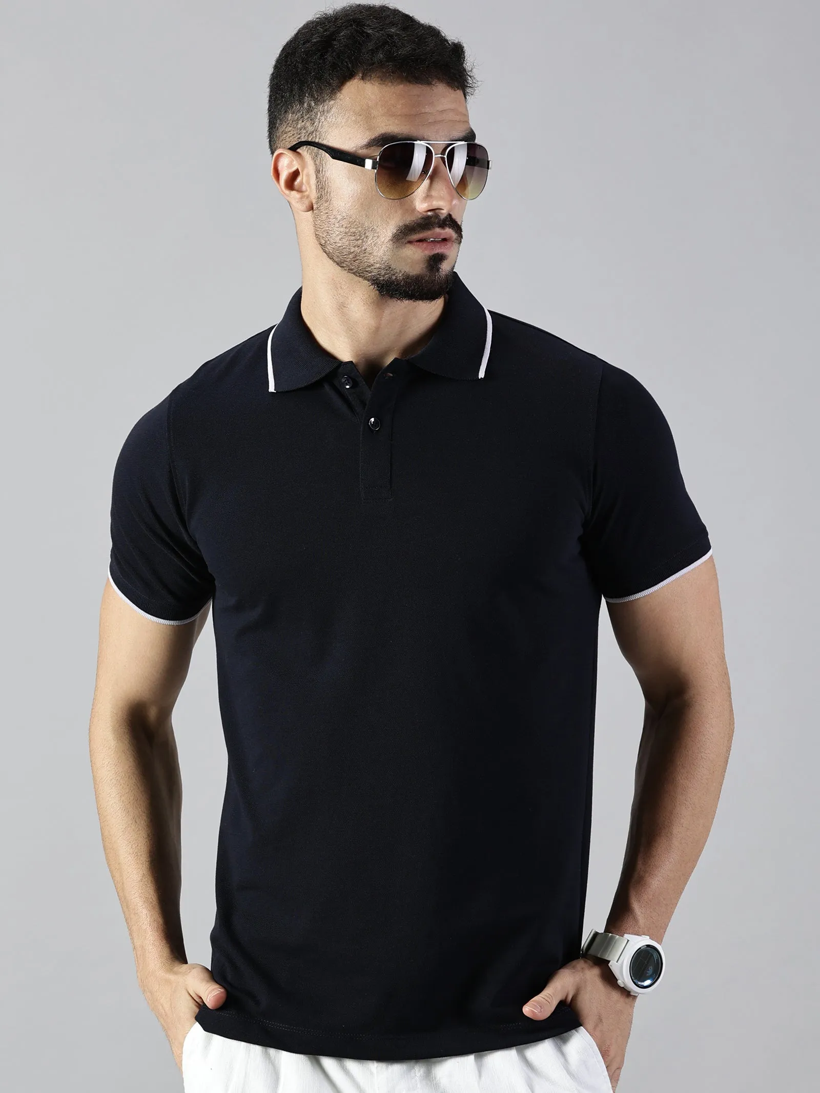 Everyday Deep Navy Blue Polo T-Shirt