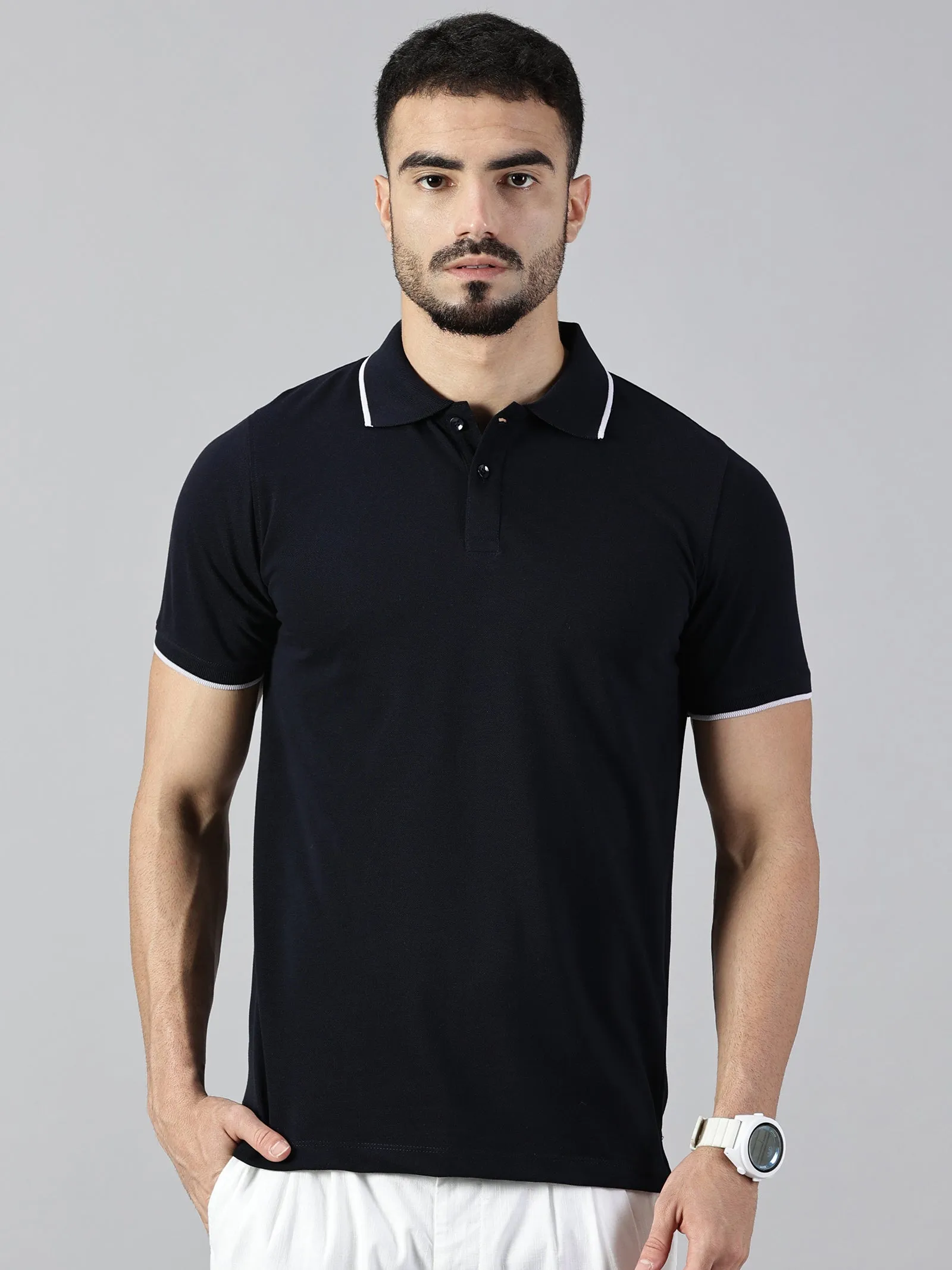 Everyday Deep Navy Blue Polo T-Shirt