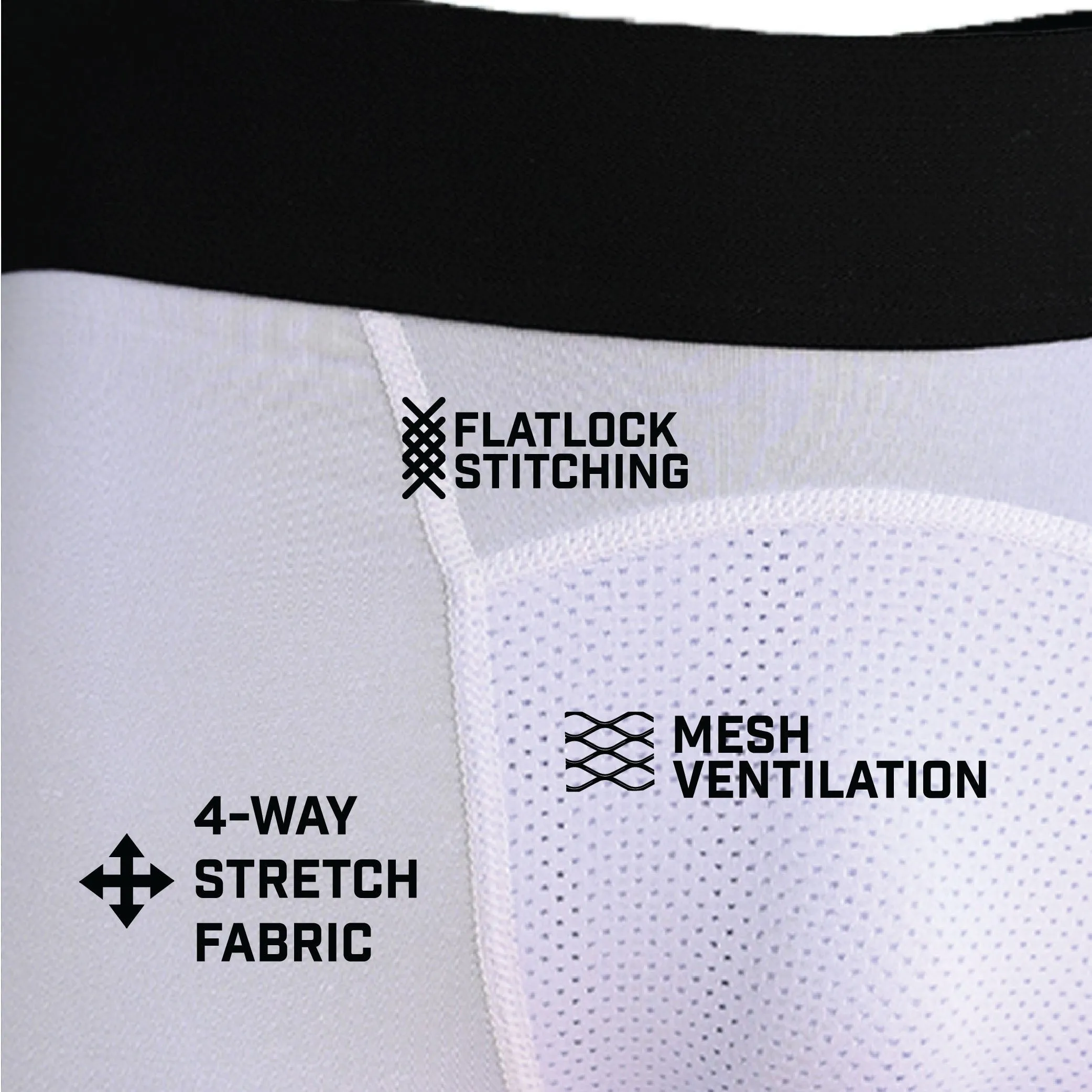 Faith Cross White Compression Tights