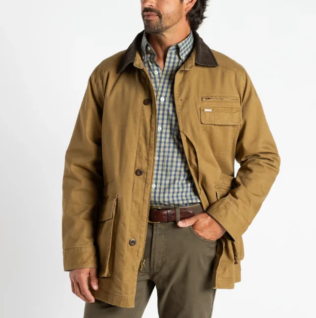 Field Canvas Barn Coat - Dull Gold