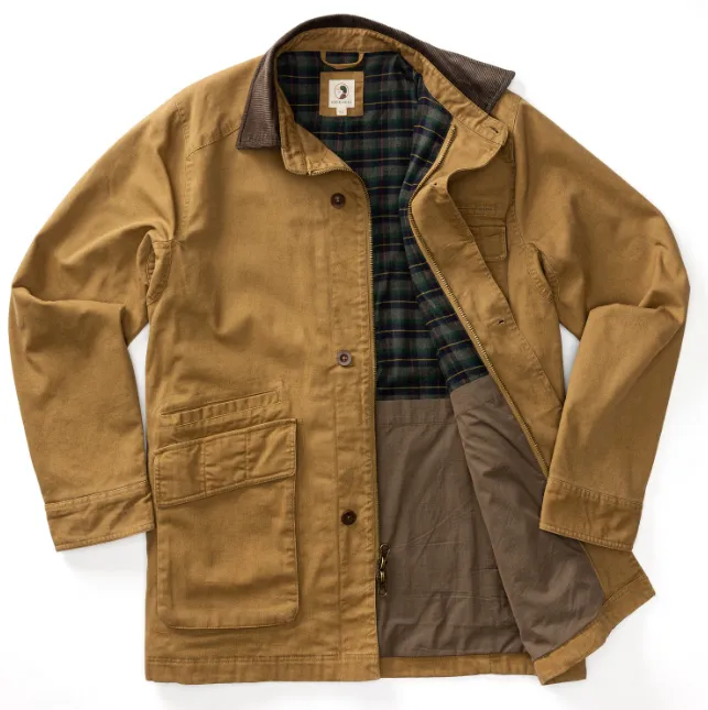 Field Canvas Barn Coat - Dull Gold