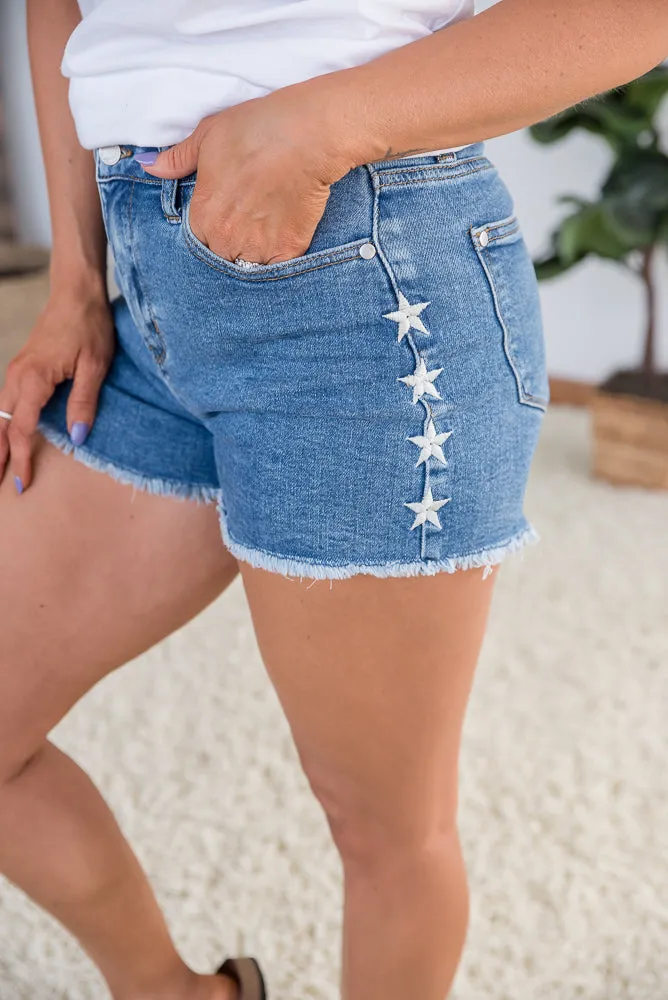 Follow the Stars Judy Blue Shorts [Online Exclusive]