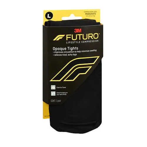 Futuro Lifestyle Compression Opaque Tights Moderate Large 1 Each By Futuro