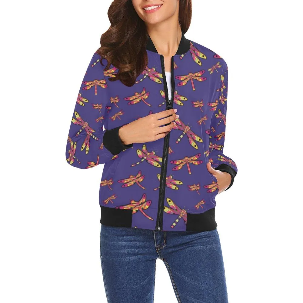 Gathering Purple Bomber Jacket for Women