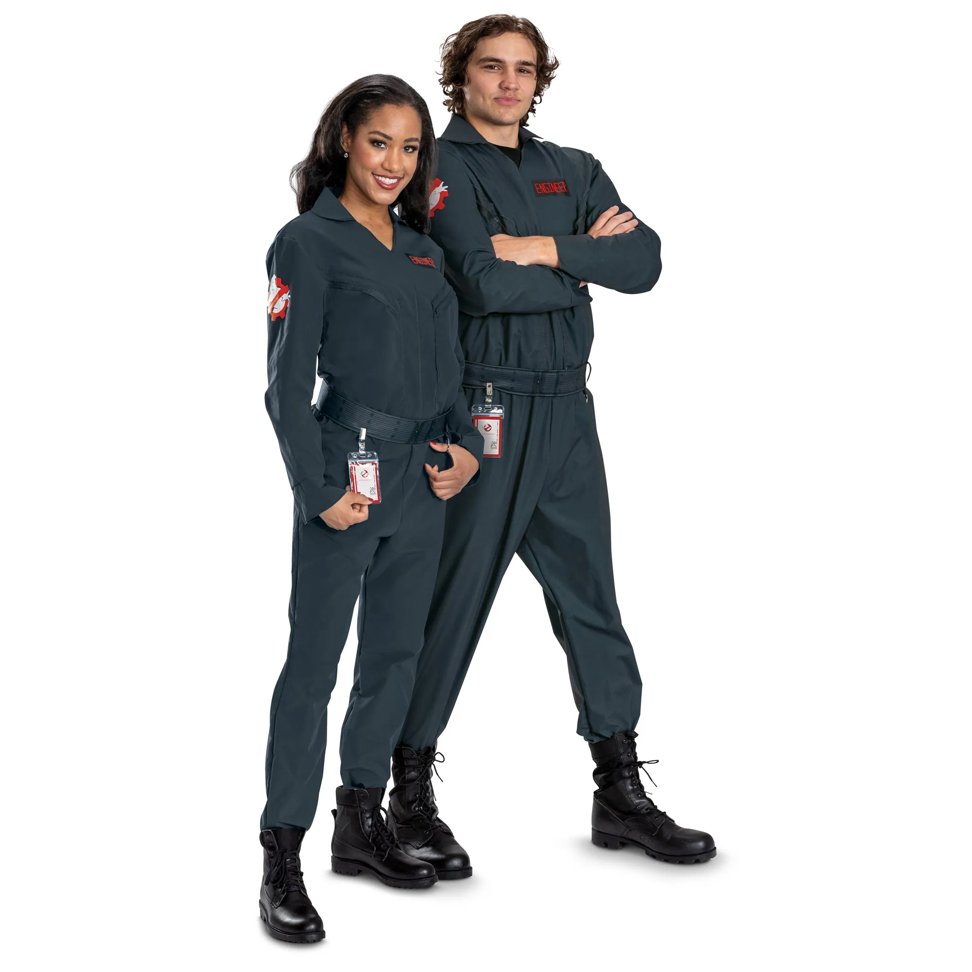 Ghostbusters: Frozen Empire Engineering Classic Costume for Adults, Black Jumpsuit