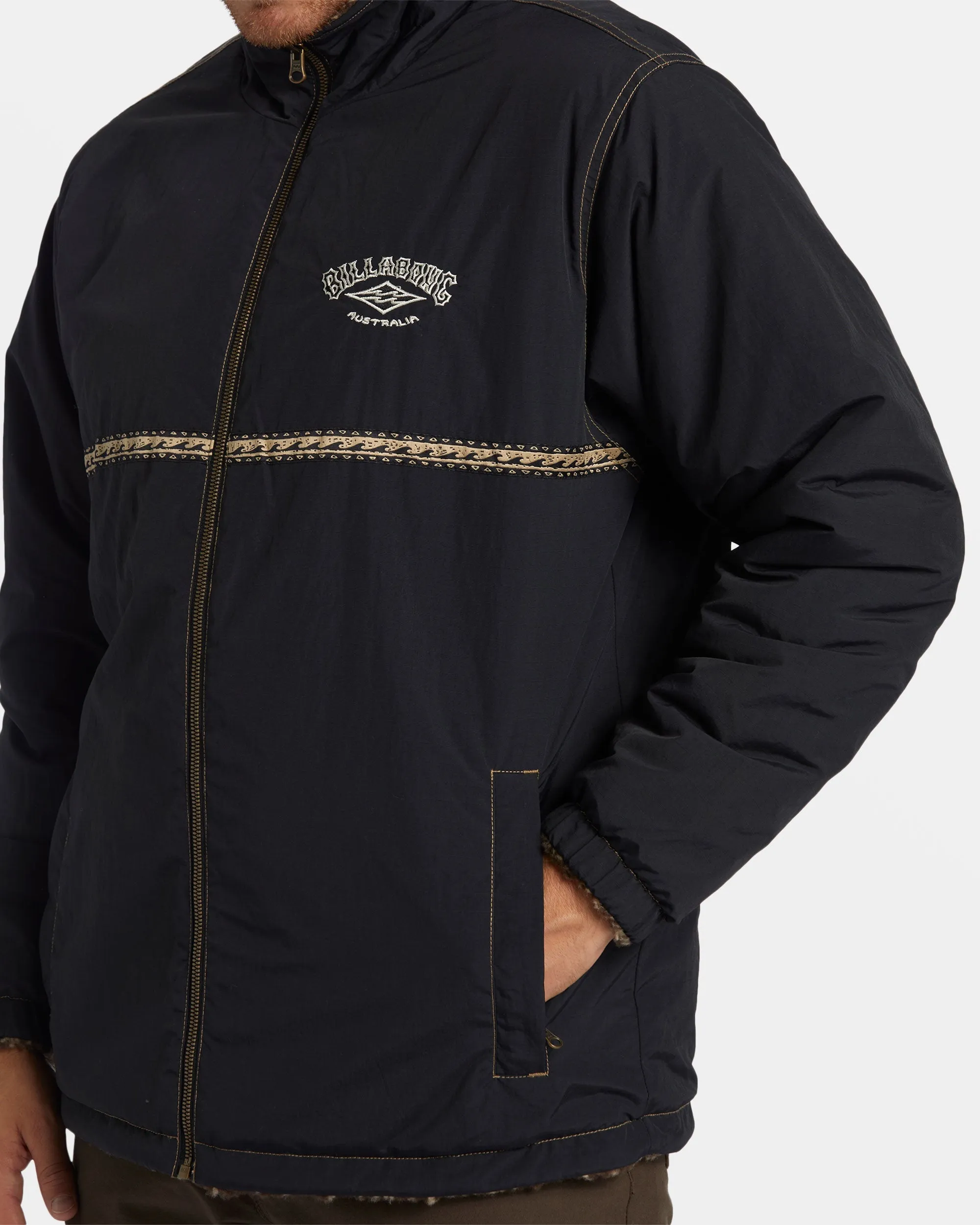 Gnaraloo Reversible Jacket - Stealth