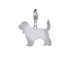 Grand Basset Griffon Vendéen Silhouette Silver Charm