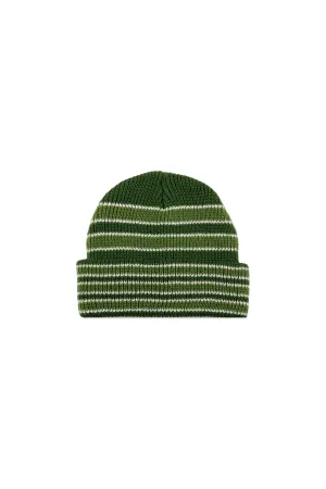 Green Stripe Momo Beanie