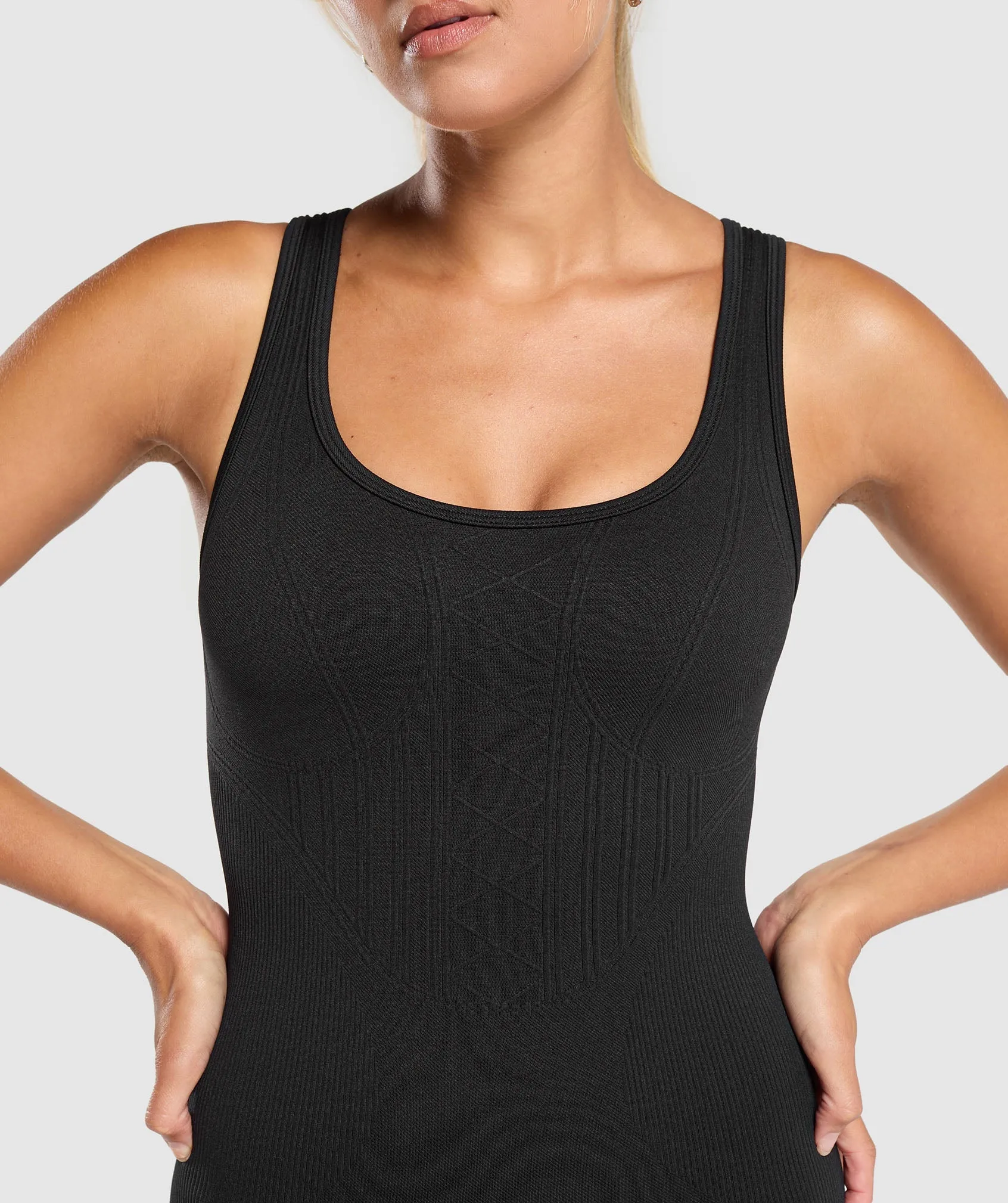 Gymshark Corset Seamless Bodysuit - Black