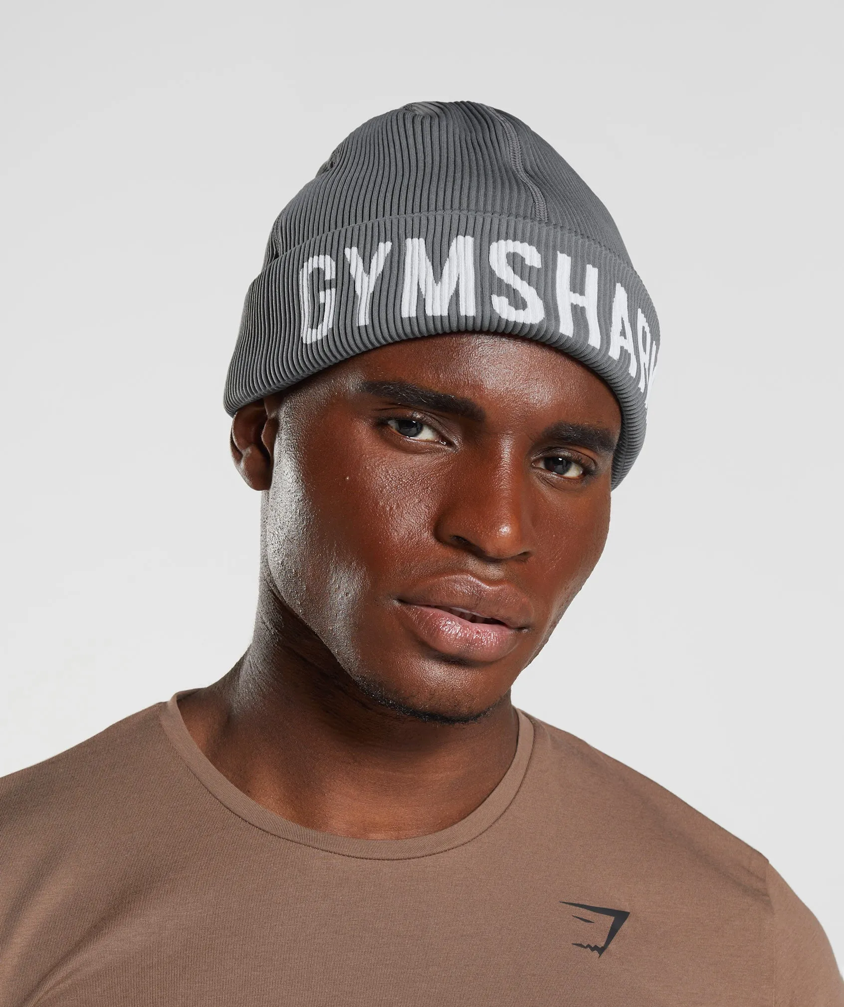 Gymshark Seamless Docker Beanie - Charcoal Grey Marl