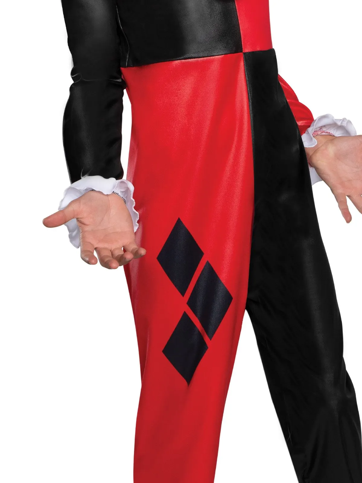 Harley Quinn Jumpsuit Costume for Kids - Warner Broc DC Super Hero Girls