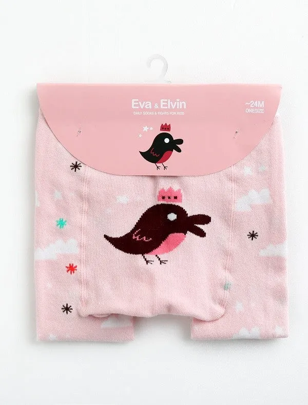 Heaven Bird Pink Baby Leggings