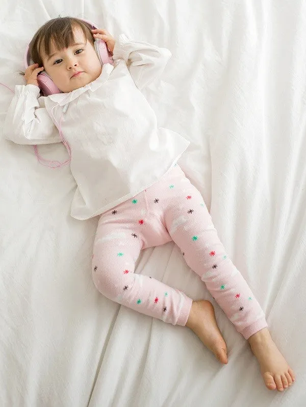 Heaven Bird Pink Baby Leggings