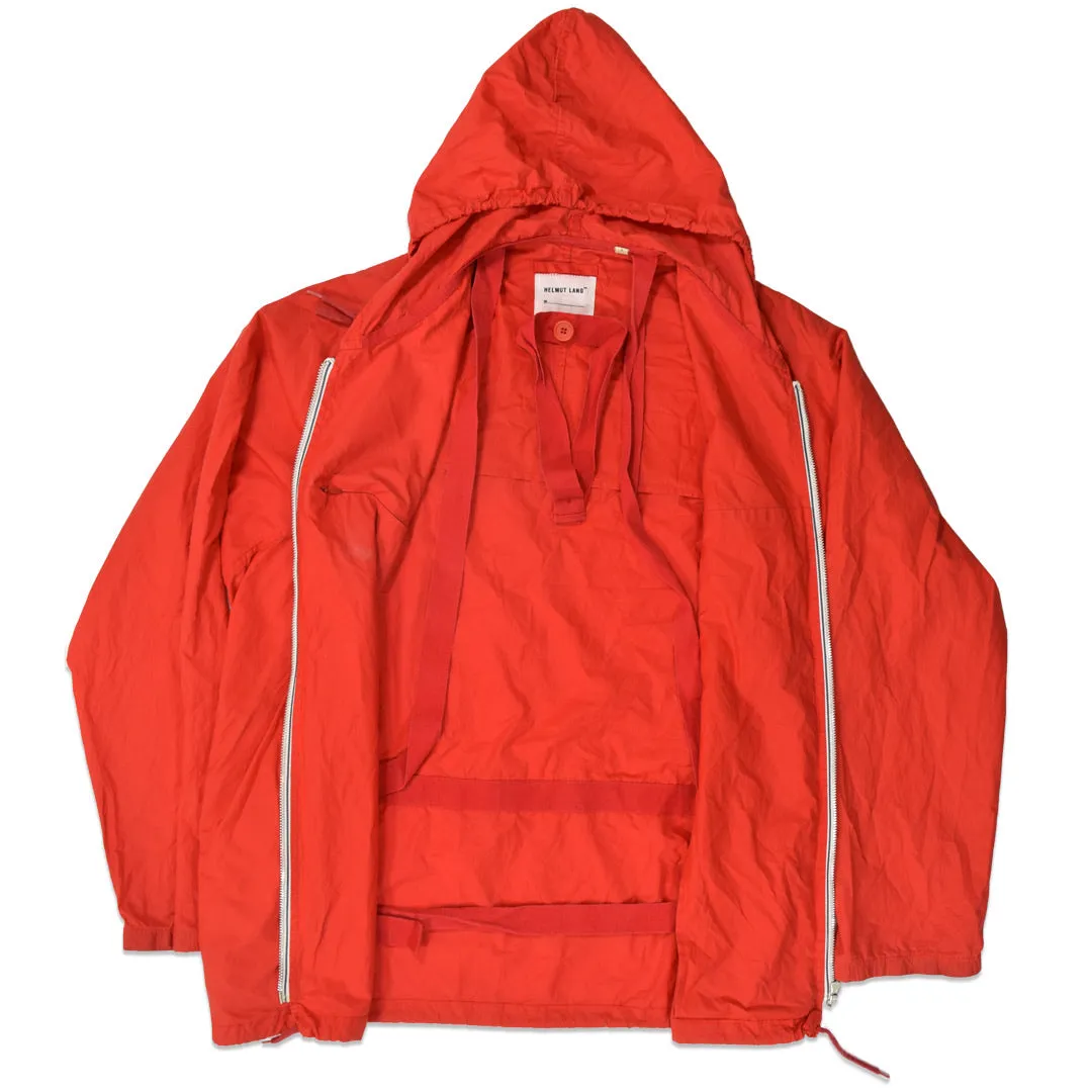 Helmut Lang Red Packable Bondage Raincoat A/W99 OS/46