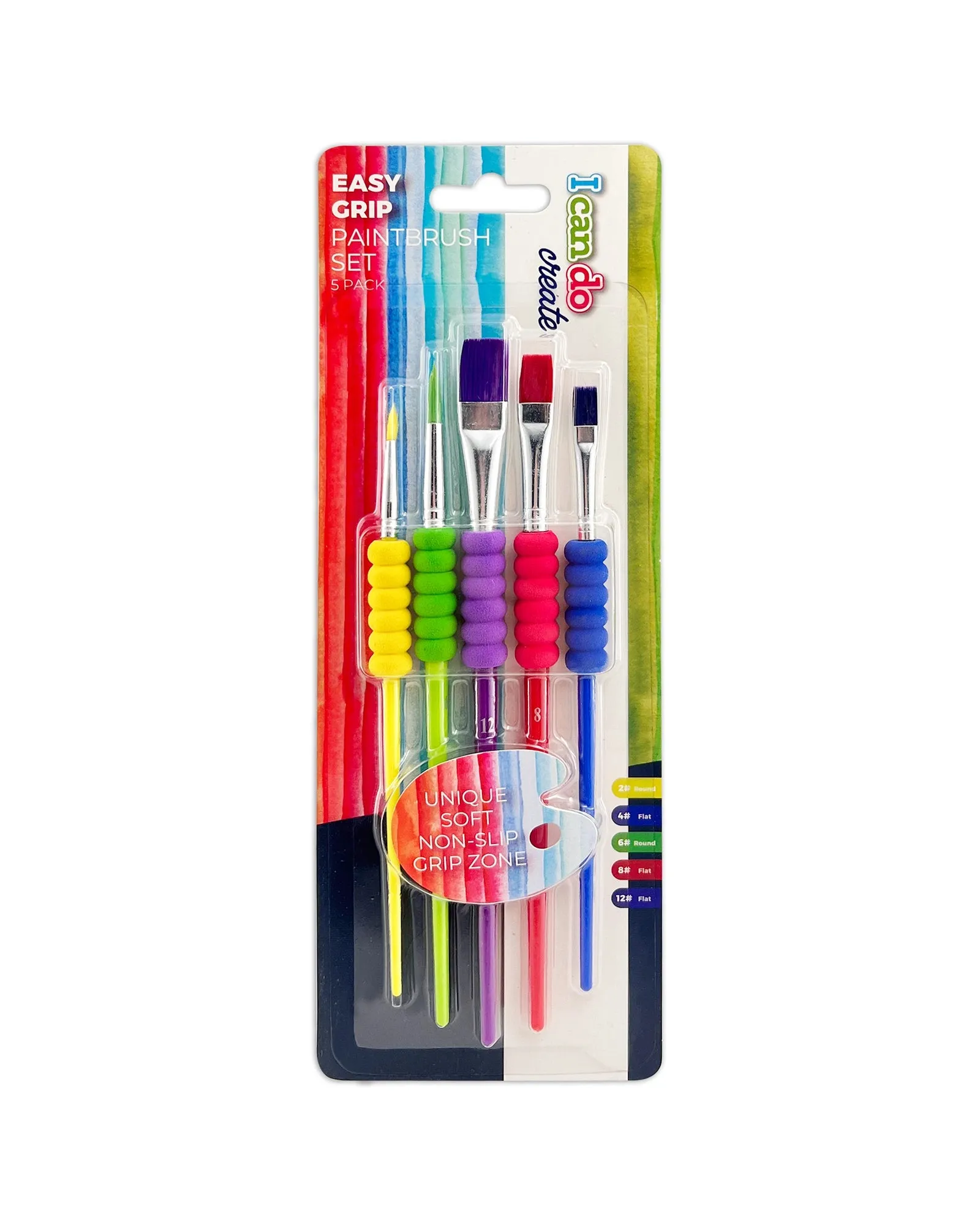 Icando Easy Grip Paint Brush Set