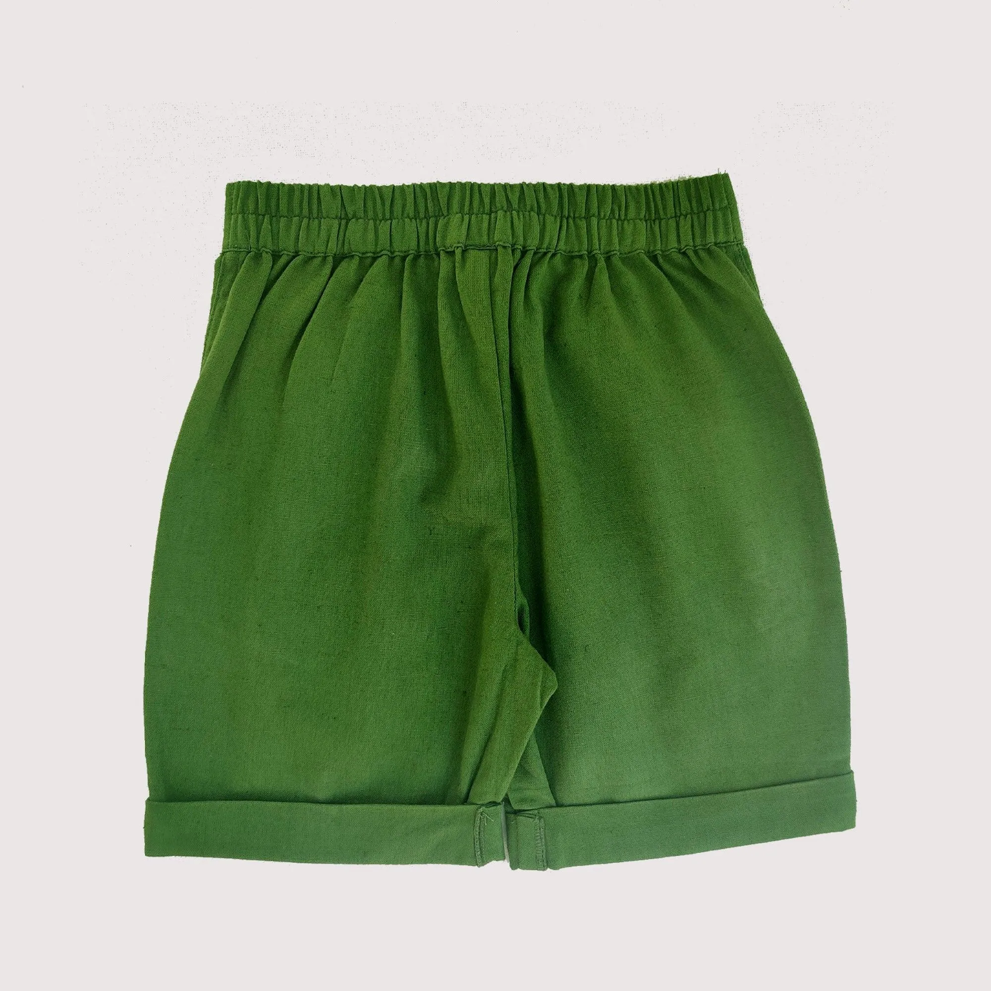 Ikeda Designs Solid color Shorts- Olive Green