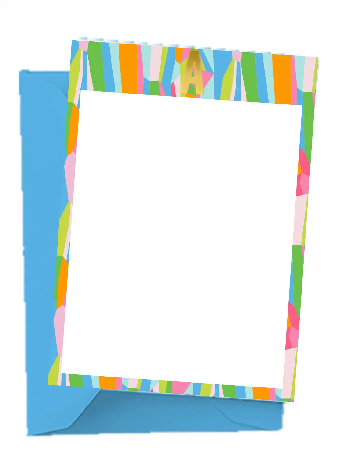 Initial Notecards with Envelopes | Tropical - Set of 16