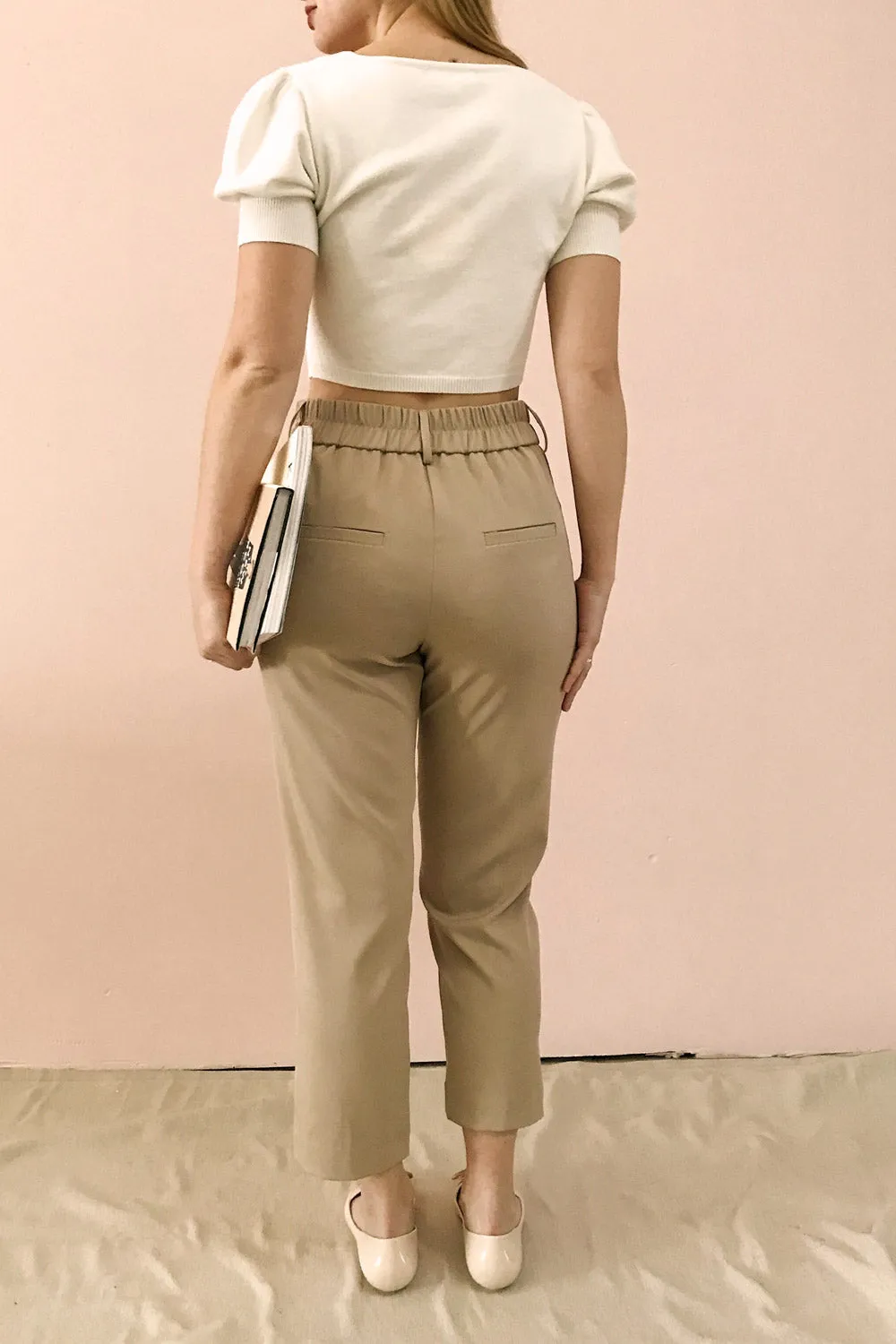 Issie Nutmeg | Brown Straight Leg Pants