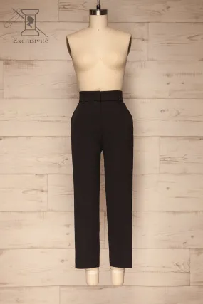 Issie Pepper | Black Straight Leg Pants