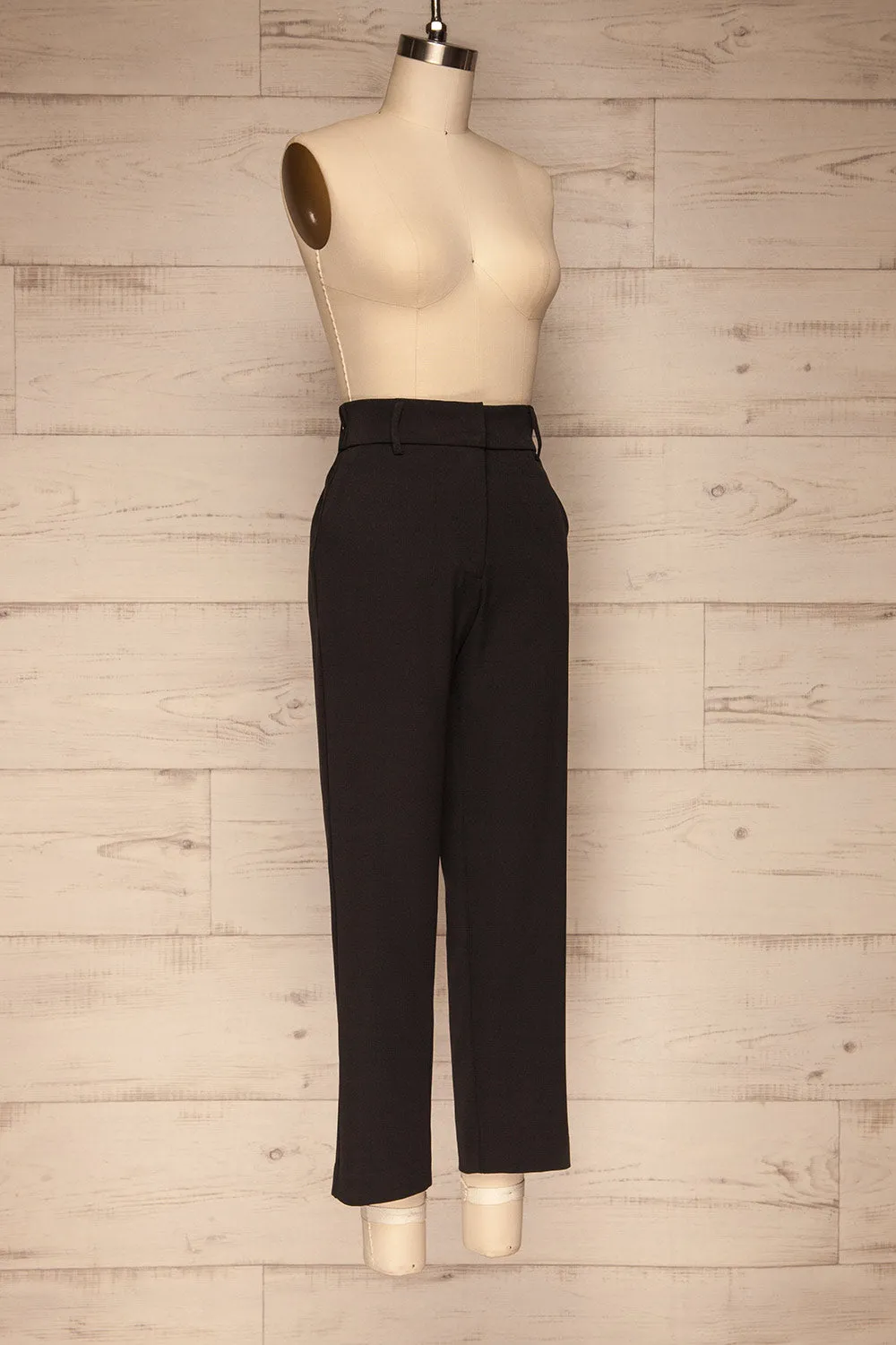 Issie Pepper | Black Straight Leg Pants