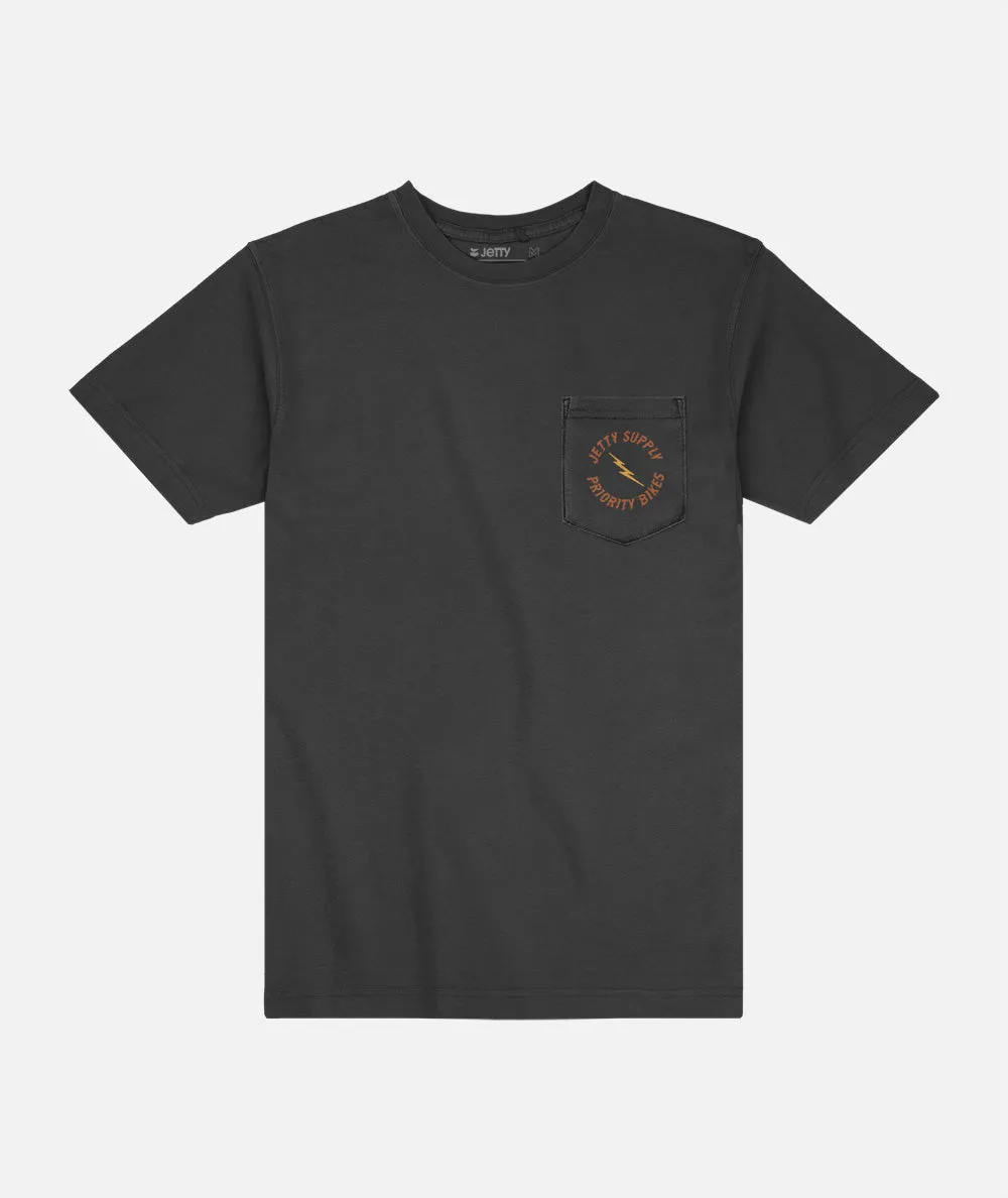 Jetty x Priority Bikes Skeleton Tee - Black