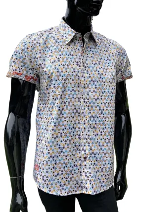 JOHN LENNON Mens Morpeth Short Sleeve Shirt - White