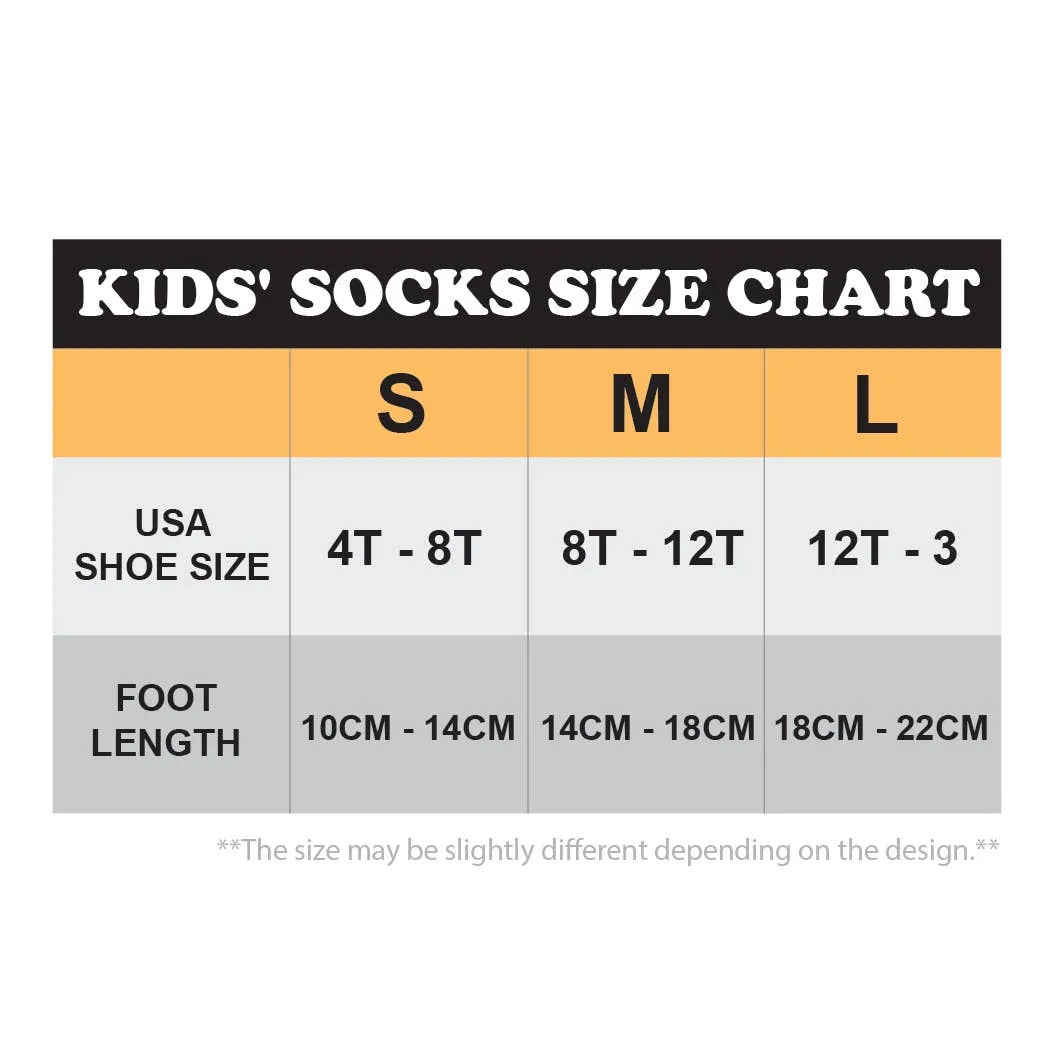 Kids' Funny Emotion Crew Socks | Red