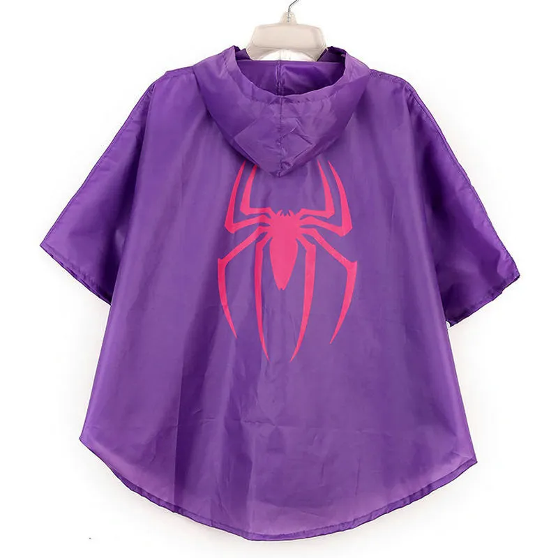 Kids Poncho Style Raincoat Waterproof - Free Shipping to N.A.