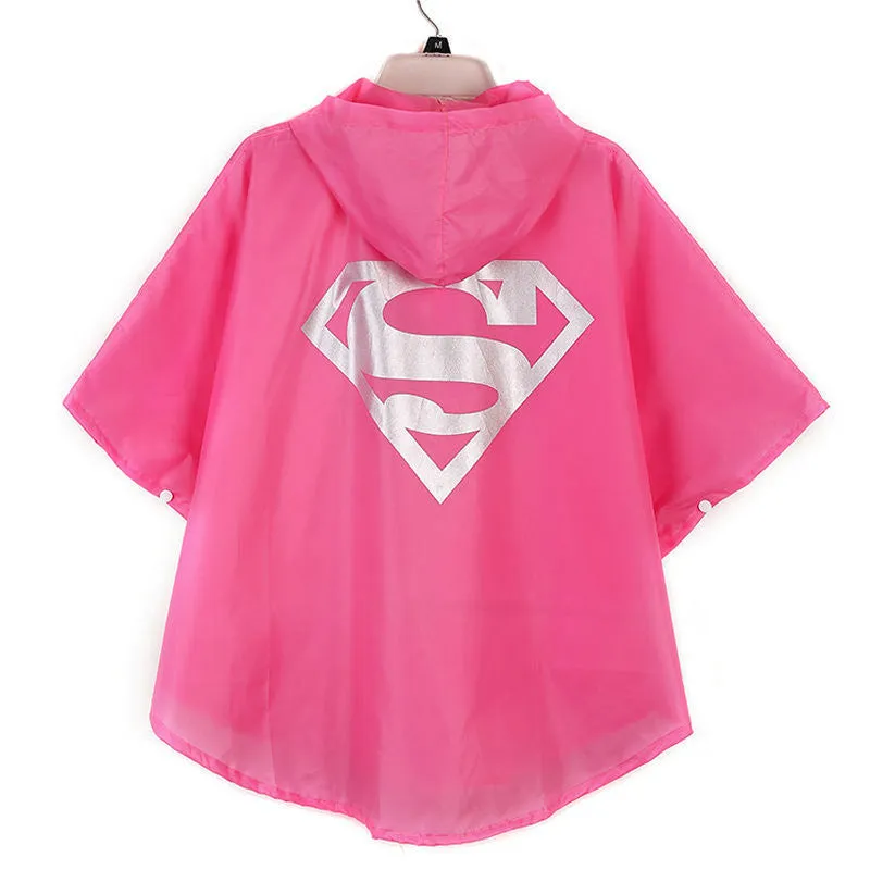 Kids Poncho Style Raincoat Waterproof - Free Shipping to N.A.