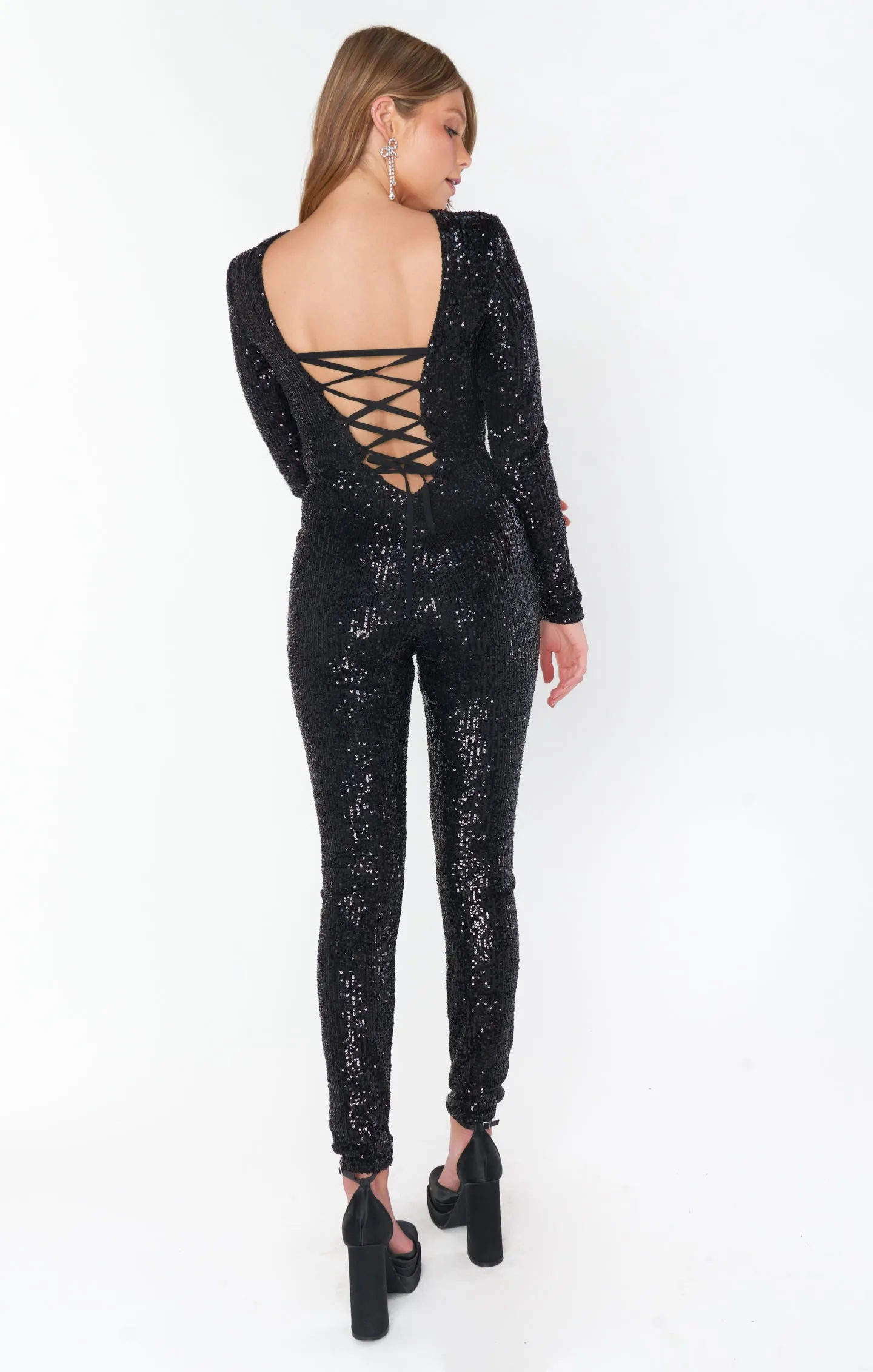 Kitty Catsuit ~ Midnight Glitz Sequins