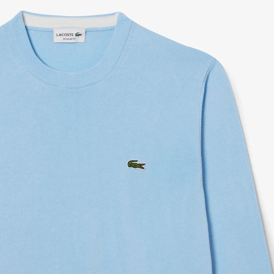 LACOSTE MEN'S ORGANIC COTTON CREW NECK SWEATER