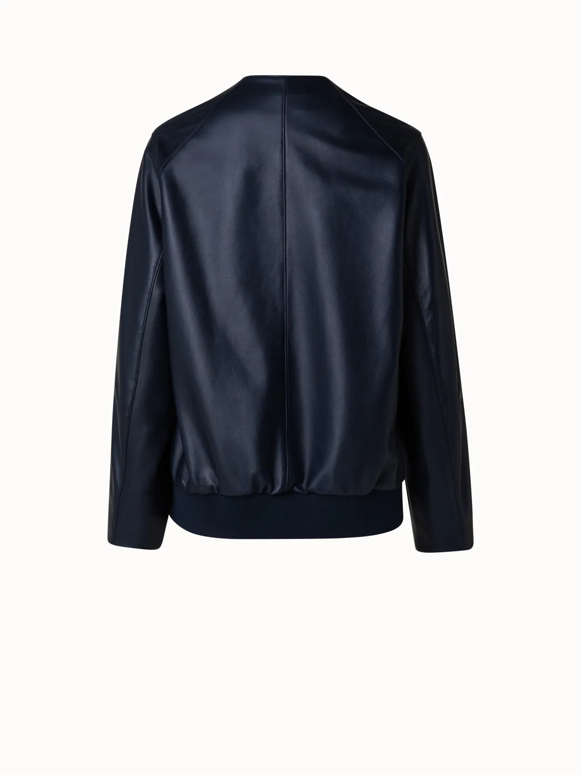 Lambskin Leather Bomber Jacket